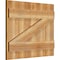 Ekena Millwork Joined Board-n-Batten Shutters w/Z-Bar, Rough Sawn Western Red Cedar, 26 7/8W x 22H, PR RBJ06Z26X022RWR - alternate 5
